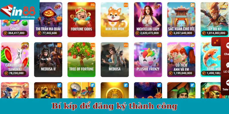 Bí kíp để đăng ký thành công