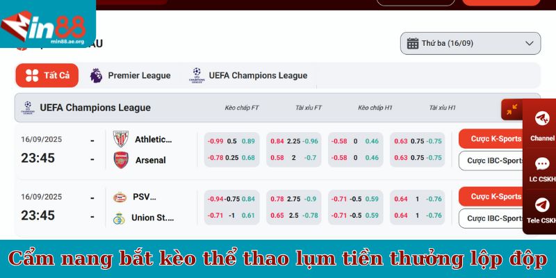 Cẩm nang bắt kèo thể thao lụm tiền thưởng lộp độp