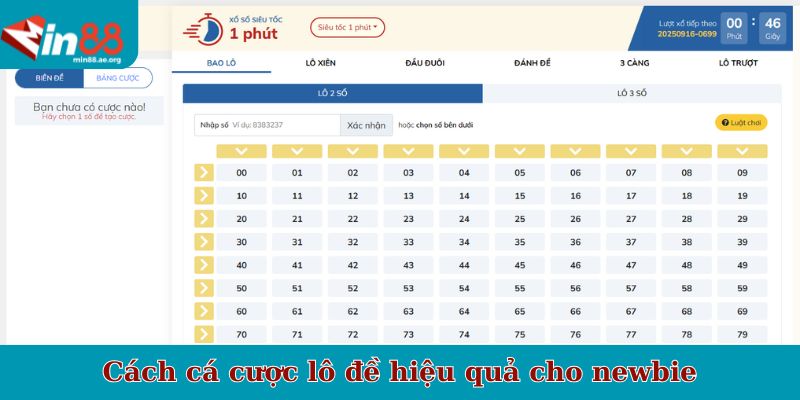 Cách cá cược lô đề hiệu quả cho newbie