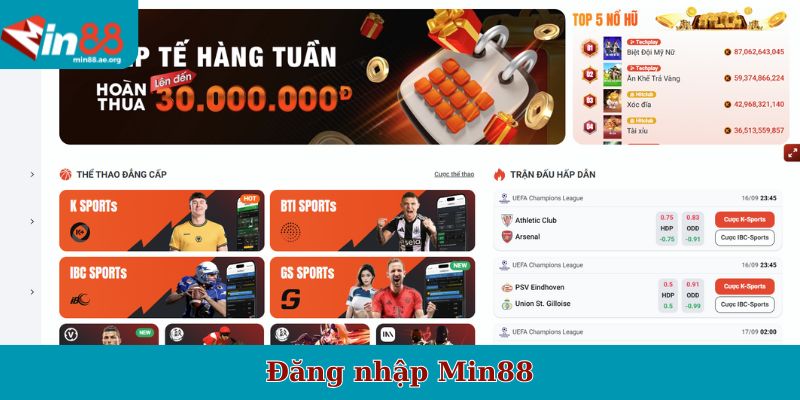 đăng nhập Min88